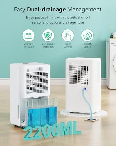 Thumbnail 4 de TOIOVCU 12 L/día Deshumidificador doméstico