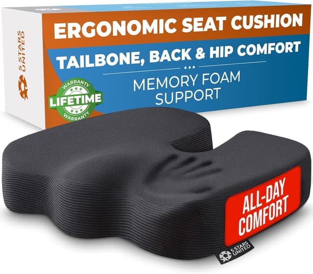 Imagen de Seat Cushion for Office Chairs Tailbone Coccyx Pain Relief en OfertitasTOP