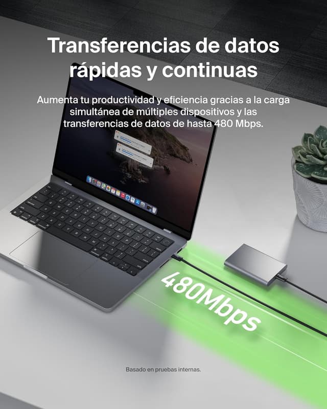 Thumbnail 6 de Belkin Pack 2 Cables USB-C Trenzados 1.5m ⚡ Carga Rápida