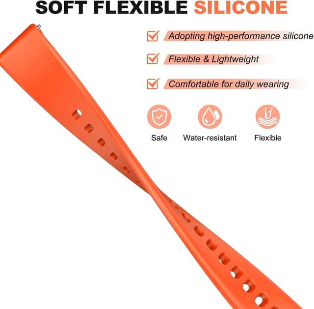 Thumbnail 2 de OVERSTEP 14mm Silicone Sport Strap for Lily 2