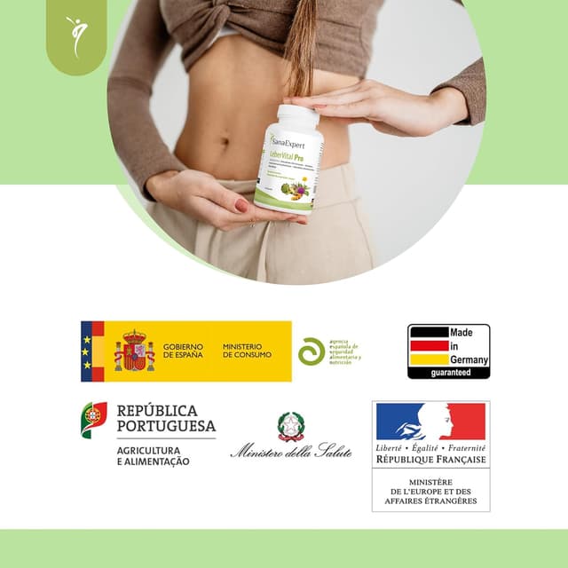 Thumbnail 6 de SanaExpert LeberVital Pro integratore naturale per fegato e depurazione con cardo mariano, curcuma e vitamina C (120 capsule)