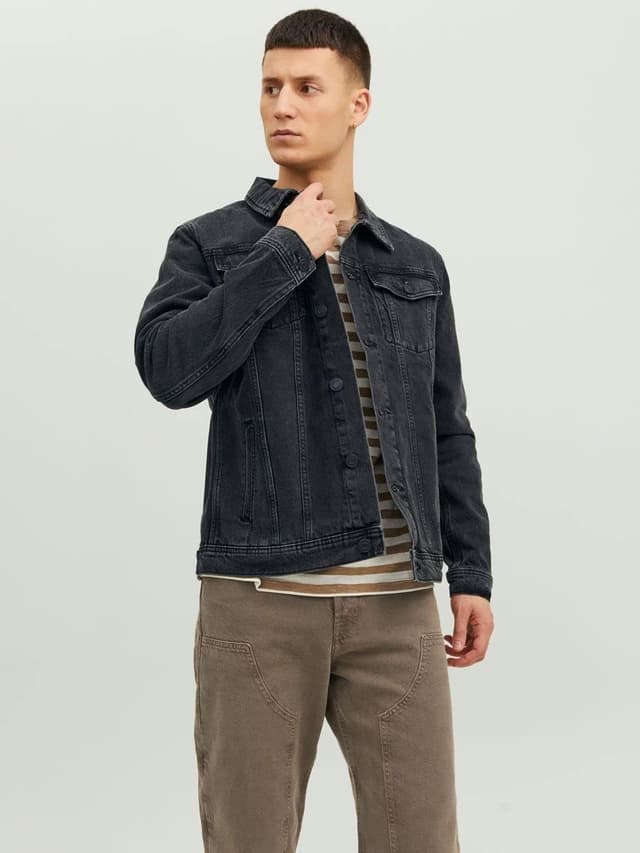 Detalle de JACK & JONES Denim Jacket in denim 100% cotone, Regular Fit