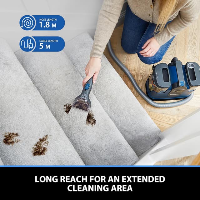 Detalle de Vacmaster SCC1201H 500W Nass- und Warmwäscher für Teppiche & Polster