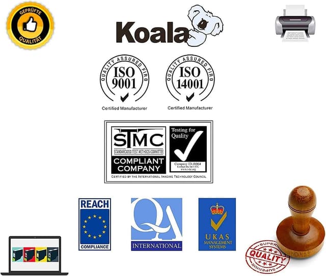 Detalle 2 de Koala CLT409S – lot de 4 cartouches de toner compatibles (noir, cyan, magenta, jaune) pour imprimantes Samsung