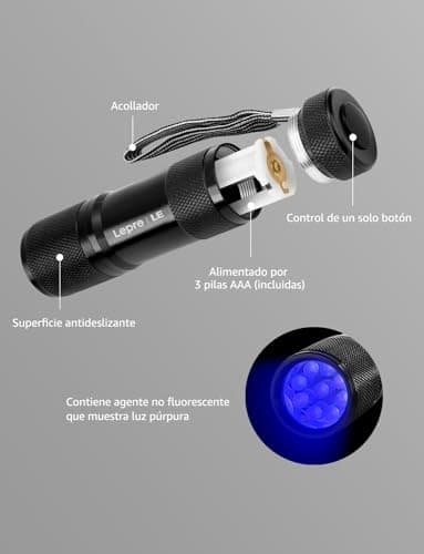 Thumbnail 7 de Lighting EVER Lepro Linterna UV 395nm