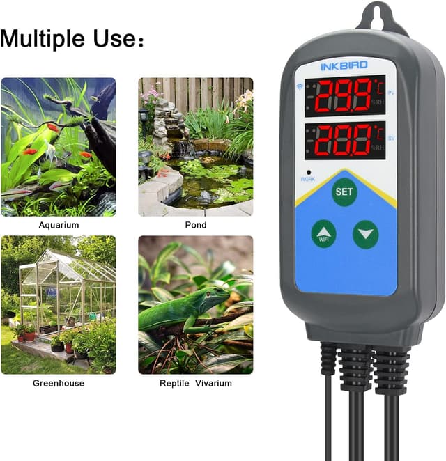 Thumbnail 4 de Inkbird ITC-306T Wi‑Fi aquarium thermostat with dual cycle