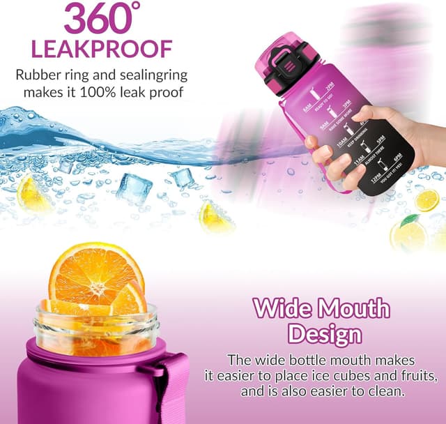 Thumbnail 3 de HoneyHolly Botella de Agua 500ml con Pajita 🧒🏼♀