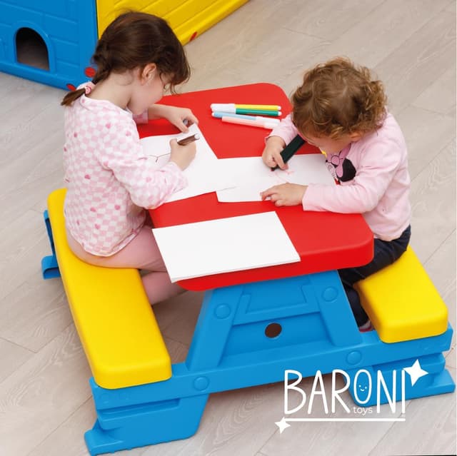 Thumbnail 4 de Baroni Toys Tavolo da Picnic 43x77x71 cm per bambini
