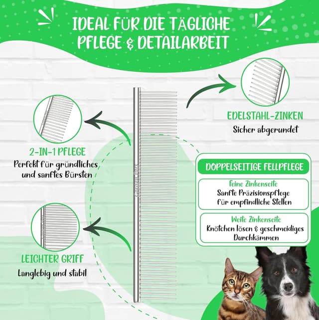 Thumbnail 2 de Golden Pets Profi Hundekamm Größe S