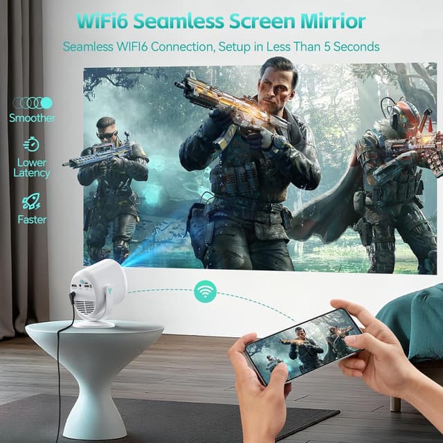 Detalle de Nasin VF211WF Mini Beamer 1080P