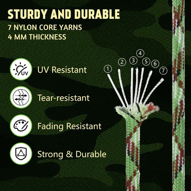 Thumbnail 2 de Cozary Paracord 4 mm 30 m resistente 250 kg