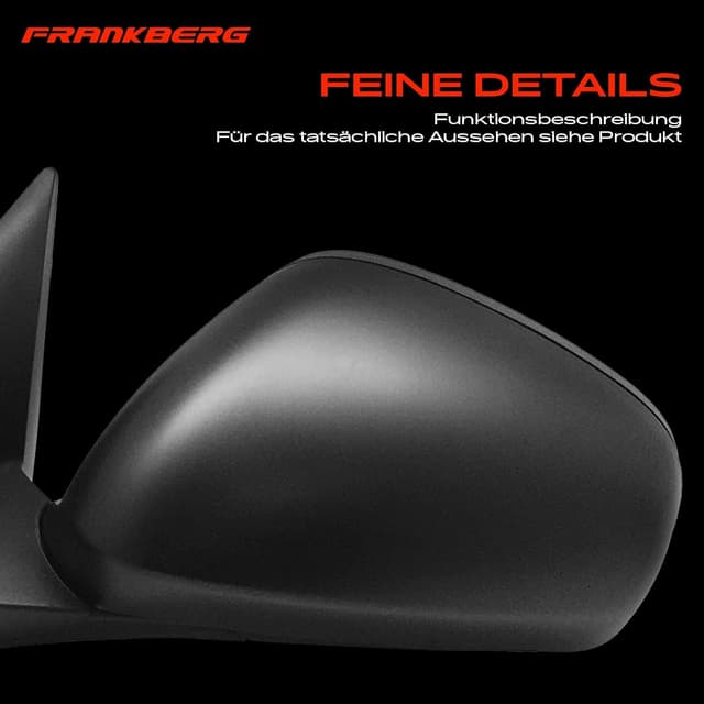 Detalle de Frankberg Elektrischer Außenspiegel links, beheizbar, 5-polig – kompatibel mit Mito 955 (2008–2018)