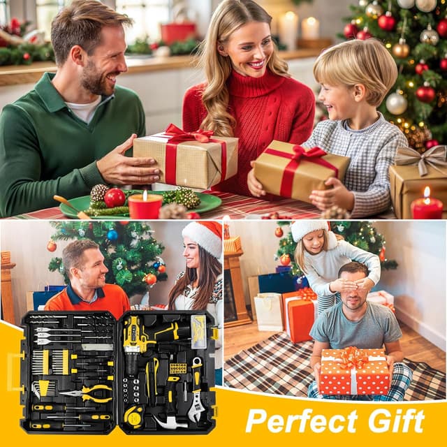 Thumbnail 5 de TLGREEN Perceuse à percussion sans fil 12V — Coffret 138 pièces