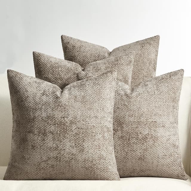 Detalle de Topfinel Housse 40x40 Lot de 4 Chenille Déco