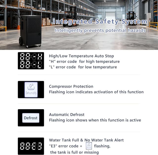 Thumbnail 4 de Katenpo Déshumidificateur Pro 90L/j pour grandes surfaces