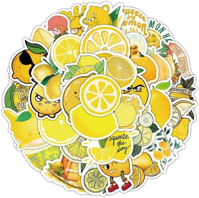 Thumbnail 6 de Affoto Neon-Kugeln Aufkleber (50 Stück) – wasserfeste Vinyl-Sticker für Laptop, Auto, Fahrrad & mehr