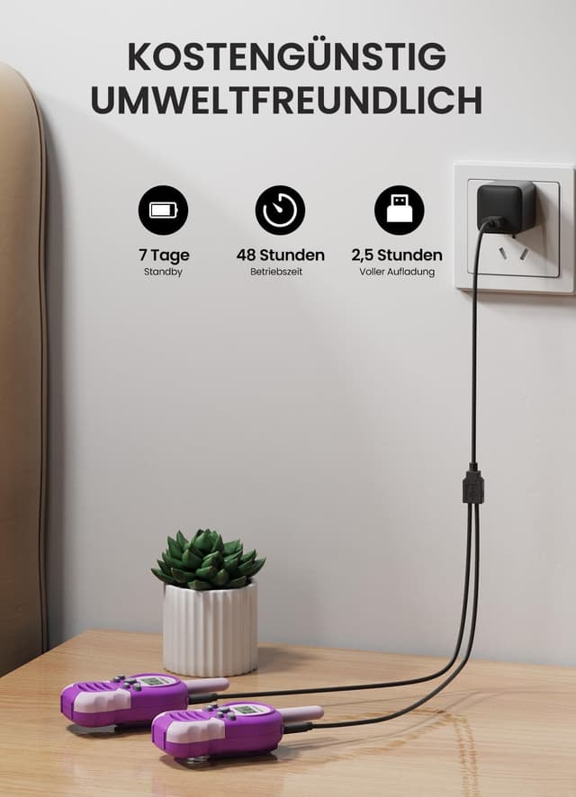 Thumbnail 2 de FOREDOM Walkie Talkies Kinder 2er Set