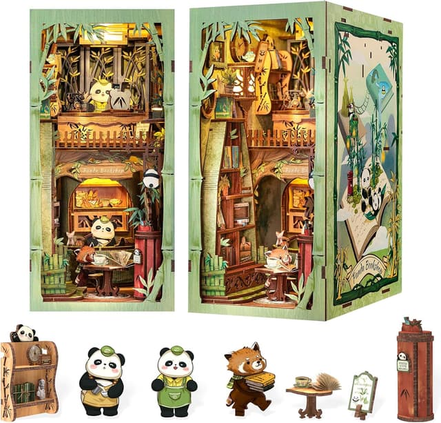 Thumbnail 6 de Fsolis Book Nook Kit Rose Detective Agency — 3D Wooden Puzzle Miniature House for Adult DIY