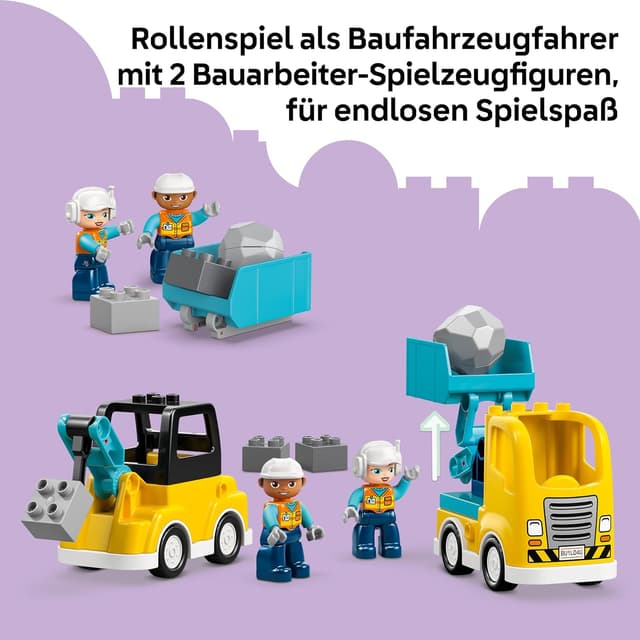 Detalle 1 de LEGO DUPLO 3-in-1 Baufahrzeuge 10475 ab 2