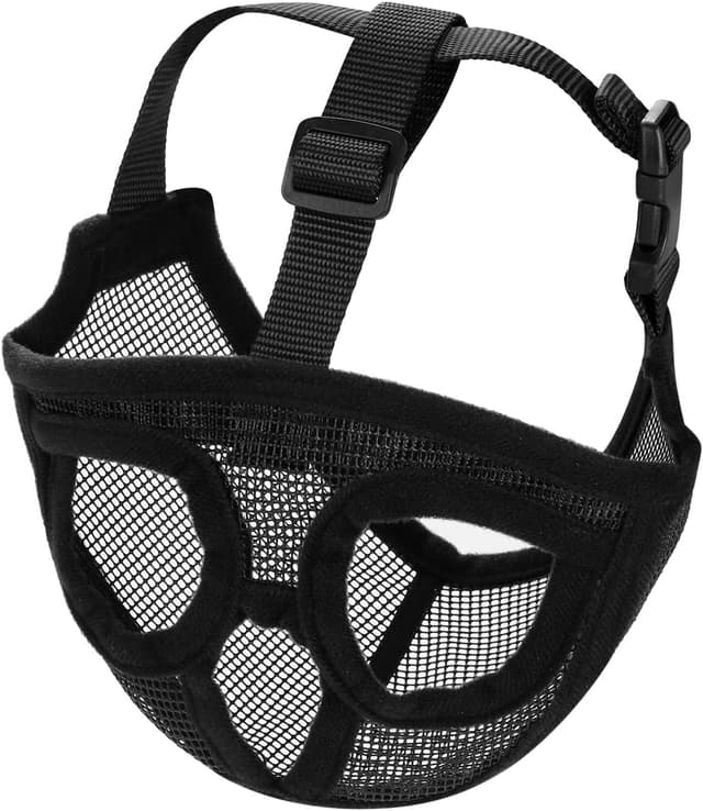 Detalle 2 de Short Snout Dog Muzzle – Adjustable Breathable Mesh Bulldog Mouth Cover (XS–L) for Training & Walks