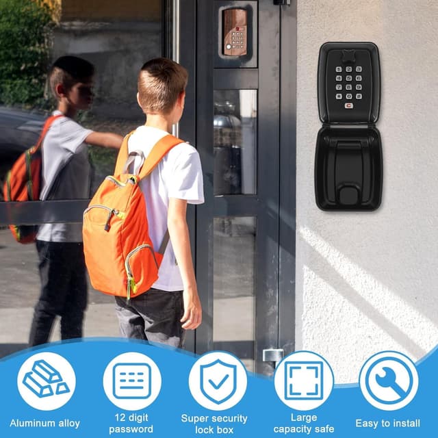 Thumbnail 6 de OFFOF Key Safe Wall Mounted 12‑digit