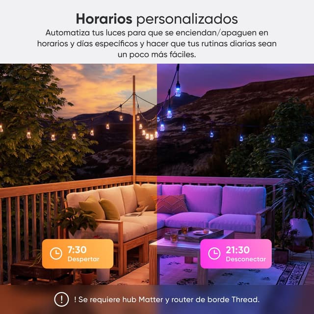 Thumbnail 6 de Nanoleaf Matter Essentials Guirnalda LED Exterior 30M 🌈🔌