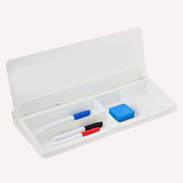 Detalle 2 de Amazon Basics Pizarra blanca de borrado en seco 40,6×4,8 cm ✏