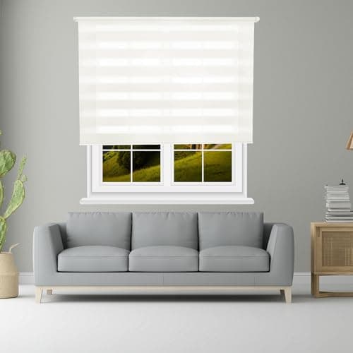 Thumbnail 4 de Estor Enrollable Día/Noche Blanco Roto 100×175 cm 🪟