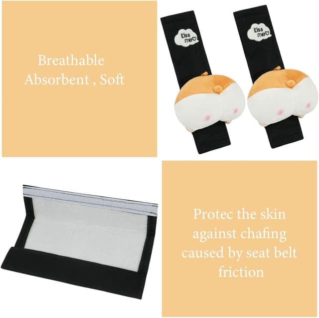 Thumbnail 2 de URAQT Protege Ceinture enfant doux pour voiture