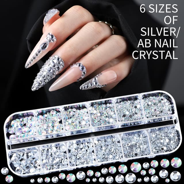 Thumbnail 4 de Teenitor Nail Charms 15 Sheets Gold Stickers