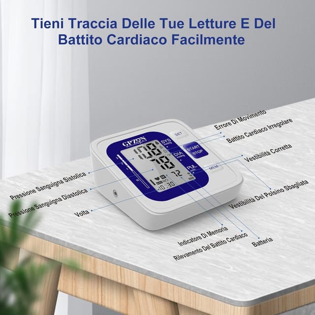 Thumbnail 4 de Gpzon B26 Misuratore di Pressione Braccio