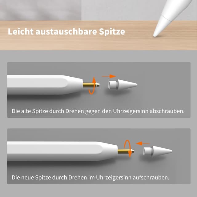 Thumbnail 6 de MEKO Ersatzspitzen 4er-Pack 0,72 mm für Apple Pencil
