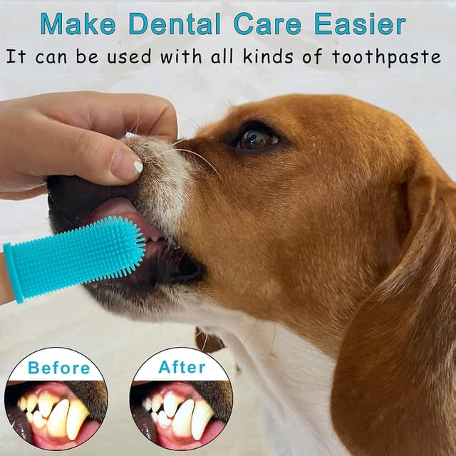 Detalle 2 de Aujzoo Hundezahnbürste 4er Set