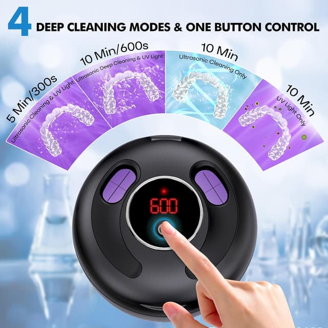 Detalle 2 de Upgraded Ultrasonic Retainer Cleaner 200ML