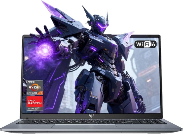 Detalle de Tivique gaming laptop Ryzen 7 5700U 15.6