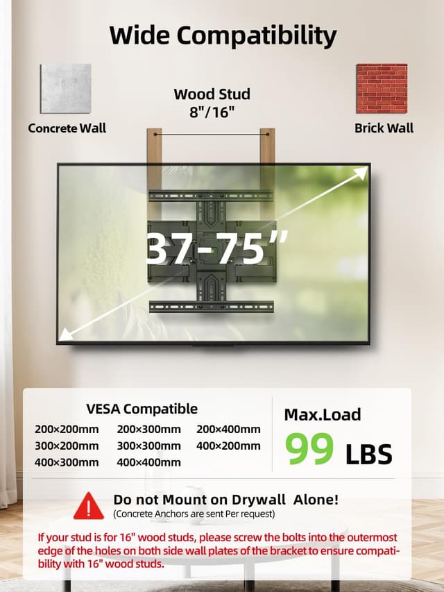 Detalle 2 de USX MOUNT Ultra Slim 1.3in TV Mount