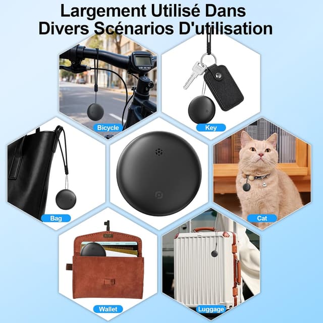 Thumbnail 6 de GNLLYIL Traceur GPS voiture magnétique sans abonnement, compatible Find My (iOS) et Google Find Hub (Android)