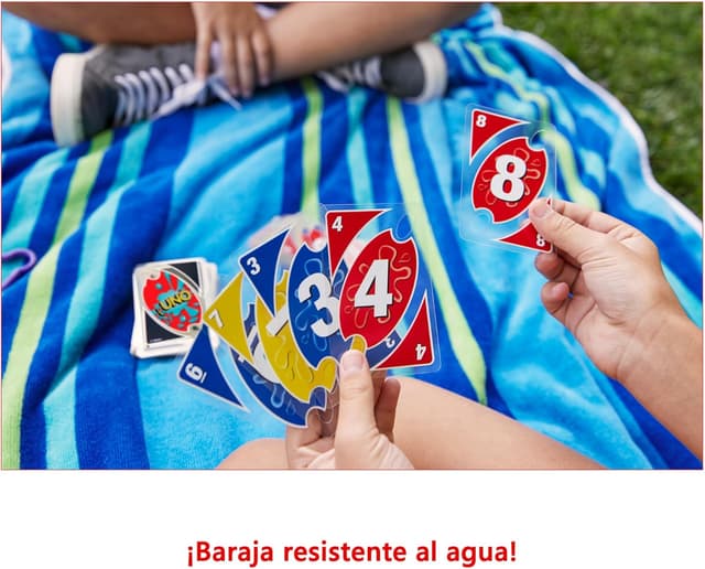 Thumbnail 4 de Mattel Games UNO H2O To Go, cartas resistentes al agua 🎲