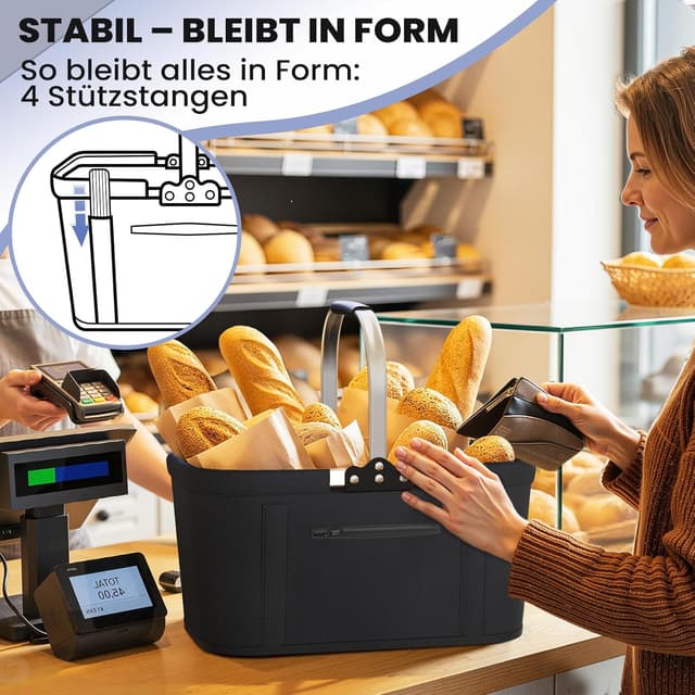 Detalle 2 de Yeabett 30L Faltkorb mit 20 kg Traglast