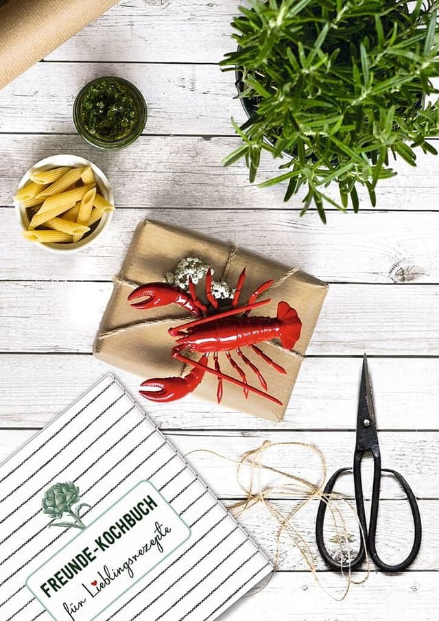 Detalle 1 de Moses aimant déco homard rouge pour cuisine (métal) – 12,5 x 9 x 3,5 cm