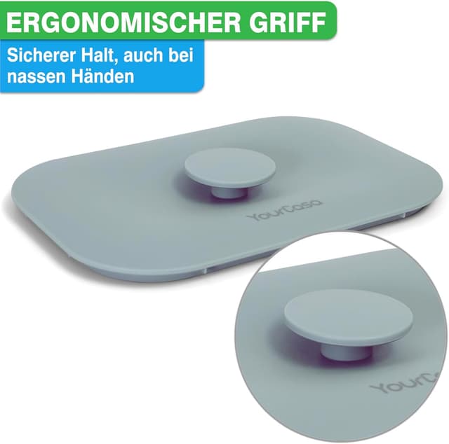 Detalle 2 de YourCasa Biomülleimer Küche 5L – Komposteimer für täglichen Biomüll mit Sieb, geruchs dichtem Deckel und spülmaschinenfest