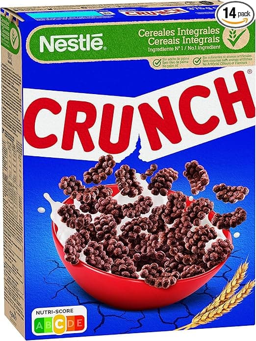 Imagen de Nestlé Crunch Cereales 🍫 - Pack de 14 x 375 g en OfertitasTOP