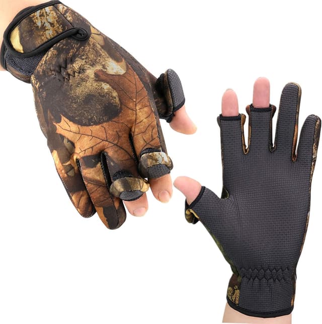 Detalle de BB Hapeayou fishing gloves with 3 fingerless design (1 pair)