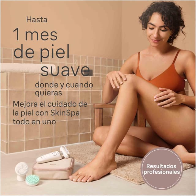 Thumbnail 1 de Braun Silk-épil 9 Flex SkinSpa Depiladora 3D Blanca/Dorada