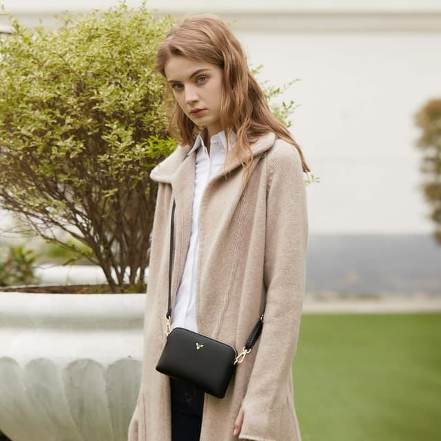 Detalle 2 de ZMDB Handtasche Damen Klein Umhängetasche mit Schultergurt