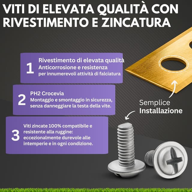 Thumbnail 2 de Filzada 45x lame di ricambio Titanium per Worx Landroid