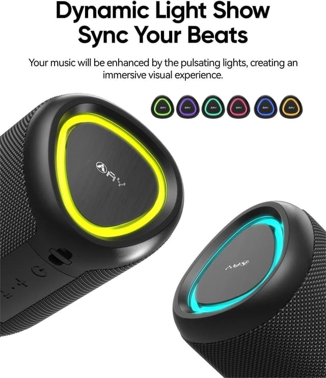 Thumbnail 2 de AY Bluetooth Altavoz portátil con luces y autonomía de 24H 🎶