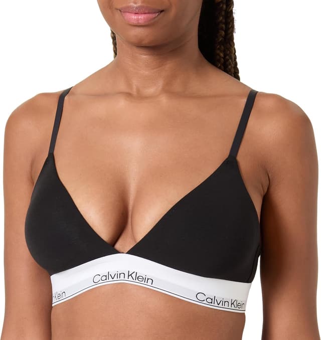 Detalle de Calvin Klein Donna reggiseno a triangolo lightly lined con fascia e logo