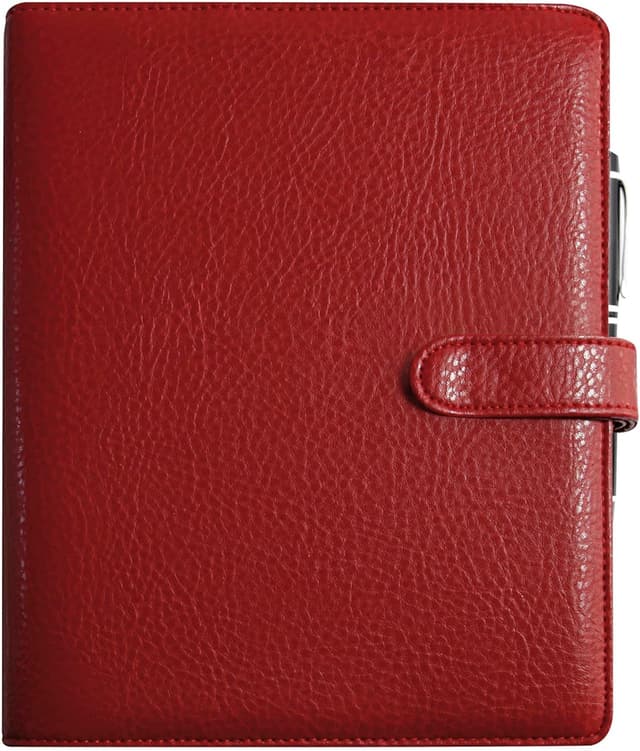 Detalle de Exacompta Exatime 21 82555E : organisateur semaine sur 2 pages (19 x 23 cm) rouge