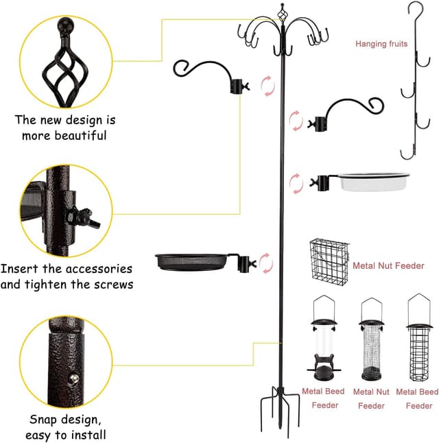 Thumbnail 3 de Deluxe Vogelfutterstation Kit Mehrfach-Futterspender